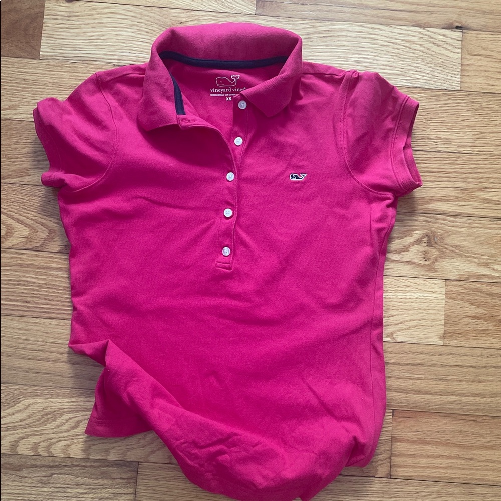 Vineyard Vines Womens XS Pink Polo Shirt